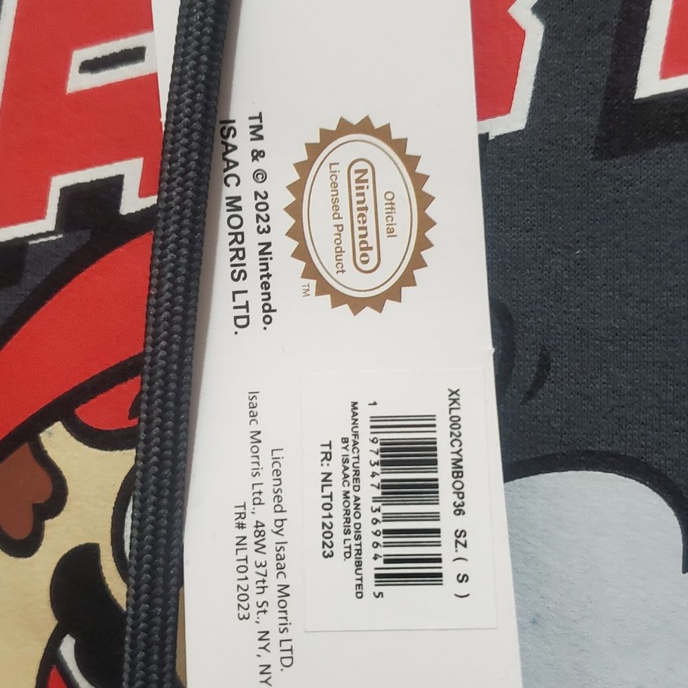 Sper Mario Kart Gray Hoodie Pullover SIZE S - Picture 8 of 8